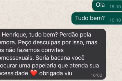 Papelaria se recusa a atender casal homoafetivo e gera debate na internet; veja o que dizem especialistas